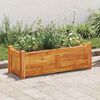vidaXL Lit sur&eacute;lev&eacute; de jardin Bois d'acacia 76x27,6x25 cm