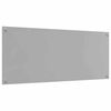vidaXL Protection de cuisine 2 pcs Gris clair 120 x 50 cm verre tremp&eacute;