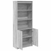 vidaXL Buffet haut sonoma gris 70x35x180 cm bois d'ing&eacute;nierie