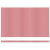 vidaXL Auvent Rétractable Rouge et Blanc 500 × 300 cm Tissu et Métal