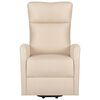 vidaXL Fauteuil de massage Crème Tissu