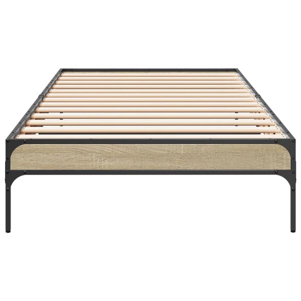 vidaXL Cadre de lit sans matelas chêne sonoma 90x200 cm