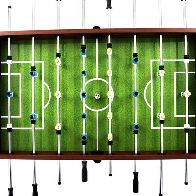 vidaXL Table de football Acier 60 kg 140 x 74,5 x 87,5 cm Marron