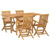 vidaXL Ensemble de salle &agrave; manger pour jardin 5 pc Marron