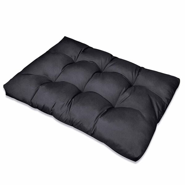 vidaXL Coussin de canapé sur palette 13 pcs Noir 120 x 80 x 10 cm