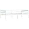 vidaXL Cadre de lit sans matelas blanc bois de pin massif 90x200 cm