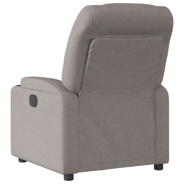vidaXL Fauteuil inclinable électrique Taupe Tissu