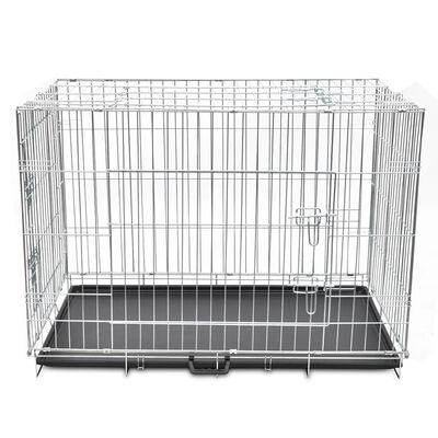 vidaXL Cage métallique et pliable pour chiens XL
