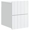 vidaXL Cabinet de chevet mural avec tiroir Blanc 33 x 34,5 x 43 cm