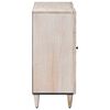 vidaXL Buffet avec porte Blanc 90 x 33,5 x 75 cm Bois de mangue massif