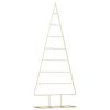 vidaXL Arbre de No&euml;l en m&eacute;tal Dor&eacute; 181 cm Acier peint par poudre