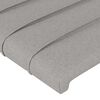 vidaXL T&ecirc;te de lit gris clair 100x5x78/88 cm tissu
