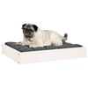 vidaXL Lit pour chien Blanc 61,5x49x9 cm Bois de pin solide