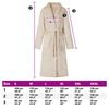 vidaXL Robe de bain sans capuche Beige m Flanelle
