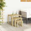 vidaXL table 3 pcs Naturel Pin&egrave;de impr&eacute;gn&eacute;e