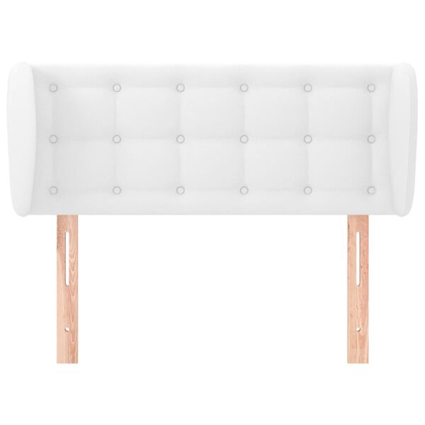 vidaXL Tête de lit avec oreilles Blanc 83x23x78/88 cm Similicuir