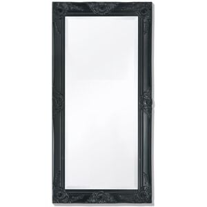 vidaXL Miroir mural style baroque 100x50 cm noir