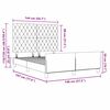 vidaXL Lit &agrave; ressorts avec t&ecirc;te de lit Rose 140 x 190 cm Velours