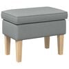 vidaXL Pouf Gris clair 55 x 35 x 41 cm Tissu