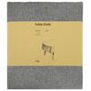 vidaXL Tissu de Table 5 pc Rond Gris clair &Oslash; 140 cm