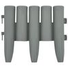 vidaXL Bordures de pelouse 36 pcs Gris 10 m PP