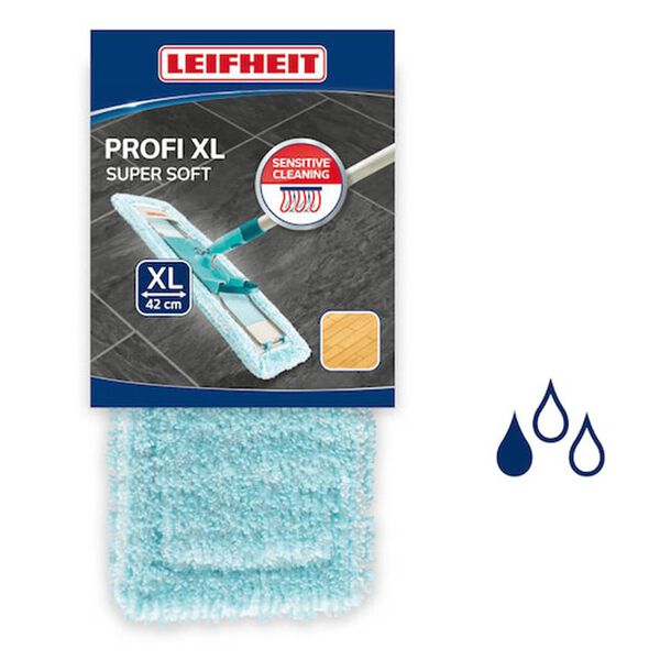 Leifheit T&ecirc;te de serpilli&egrave;re Profi Extra Soft bleu 55116