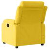vidaXL Fauteuil inclinable de massage &eacute;lectrique jaune velours
