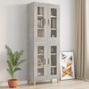 vidaXL Armoire murale suspendue Gris béton 69,5x34x90 cm
