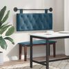 vidaXL T&ecirc;te de lit suspendue Bleu 110 x 55 x 7 cm Velours