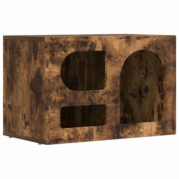 vidaXL Meuble TV Ch&ecirc;ne fum&eacute; 60 x 35 x 40 cm Bois d'ing&eacute;nierie