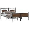 vidaXL Cadre de lit sans matelas ch&ecirc;ne marron 140x200 cm