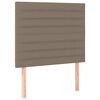 vidaXL Sommier &agrave; lattes de lit avec matelas taupe 120x190 cm tissu