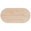 vidaXL Plateau de table 110x55x2,5 cm Bois massif Pin Ovale