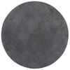 vidaXL Tapis HUARTE &agrave; poils courts doux et lavable anthracite &Oslash; 80 cm