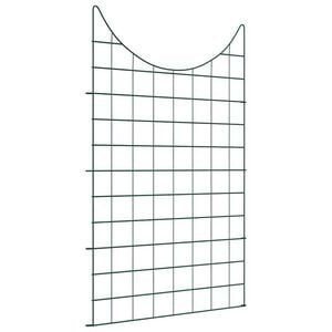 vidaXL Ensemble de cl&ocirc;ture de jardin 8 pc 50 x 80 cm Acier Vert