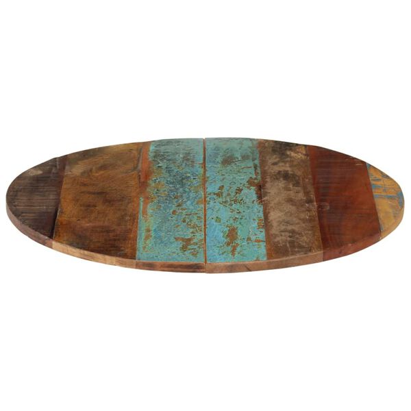 vidaXL Dessus de table rond 60 cm 15-16 mm Bois de récupération