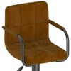 vidaXL Tabouret de bar Marron Velours