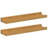 vidaXL &Eacute;tag&egrave;re Murale 2 pcs Beige 40 x 9 x 3 cm Bois d'ing&eacute;nierie