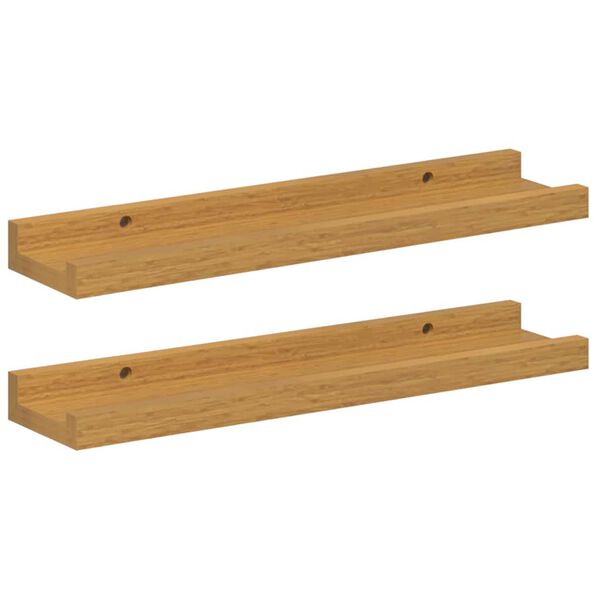 vidaXL &Eacute;tag&egrave;re Murale 2 pcs Beige 40 x 9 x 3 cm Bois d'ing&eacute;nierie