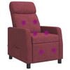 vidaXL Fauteuil de massage inclinable Bordeaux Tissu