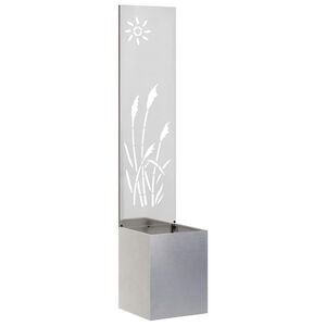 vidaXL &Eacute;cran de confidentialit&eacute; de jardin Fretwork Argent 32 x 150 cm