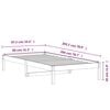 vidaXL Lit de jour sans matelas cire marron 80x200 cm bois pin massif