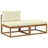 vidaXL Unit&eacute; de canap&eacute; sectionnel avec coussin 2 Pi&egrave;ce Naturel