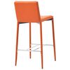vidaXL Ensemble de bar 3 pcs Similicuir Orange