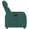 vidaXL Fauteuil inclinable Vert fonc&eacute; Tissu