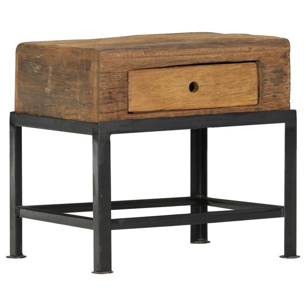 vidaXL Table de chevet 40 x 35 x 40 cm bois de r&eacute;cup&eacute;ration massif