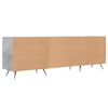 vidaXL Meuble TV gris b&eacute;ton 150x30x50 cm bois d'ing&eacute;nierie
