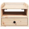 vidaXL Table de chevet Marron 38 x 36 x 29,5 cm Bois massif en pin