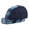vidaXL Pouf rond 100x20 cm Patchwork en denim