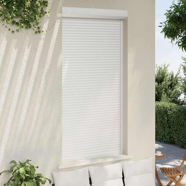 vidaXL Volet roulant aluminium 110x220 cm blanc